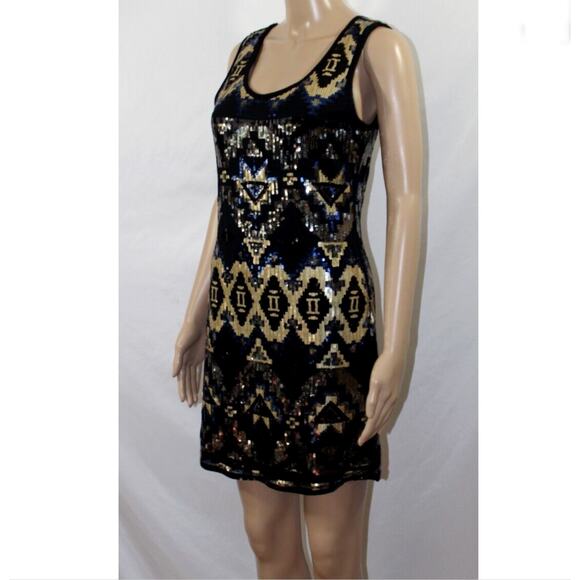 Talk of the Walk Sequin  Evening  Tank Sleeveless  Stretch Dress NWT Sz. XL - Picture 3 of 11